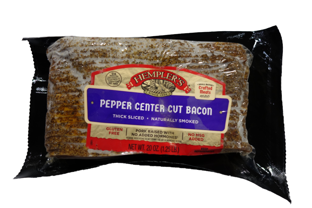 Bacon Center Cut Thick Sliced Peppered 20oz AF Req